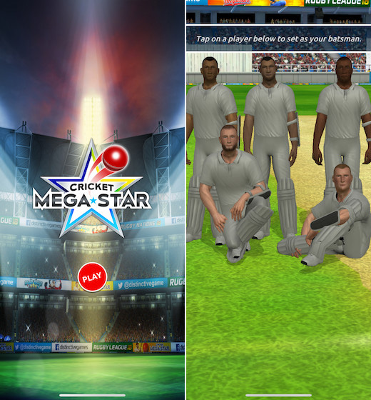 Megastar cricket trên điện thoại iPhone