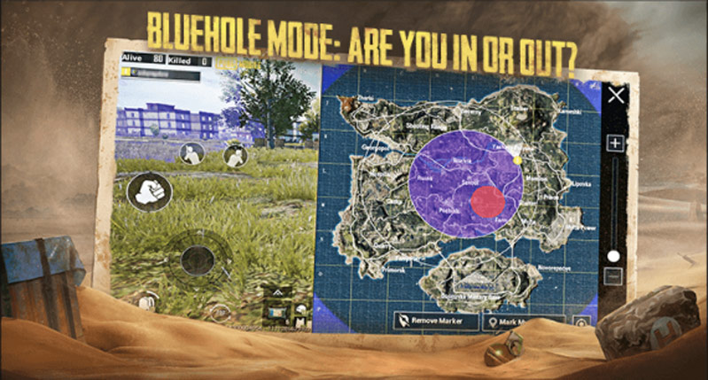 Bản đồ với trên PUBG Mobile