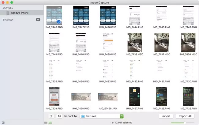 lưu trữ hình ảnh iphone trên mac