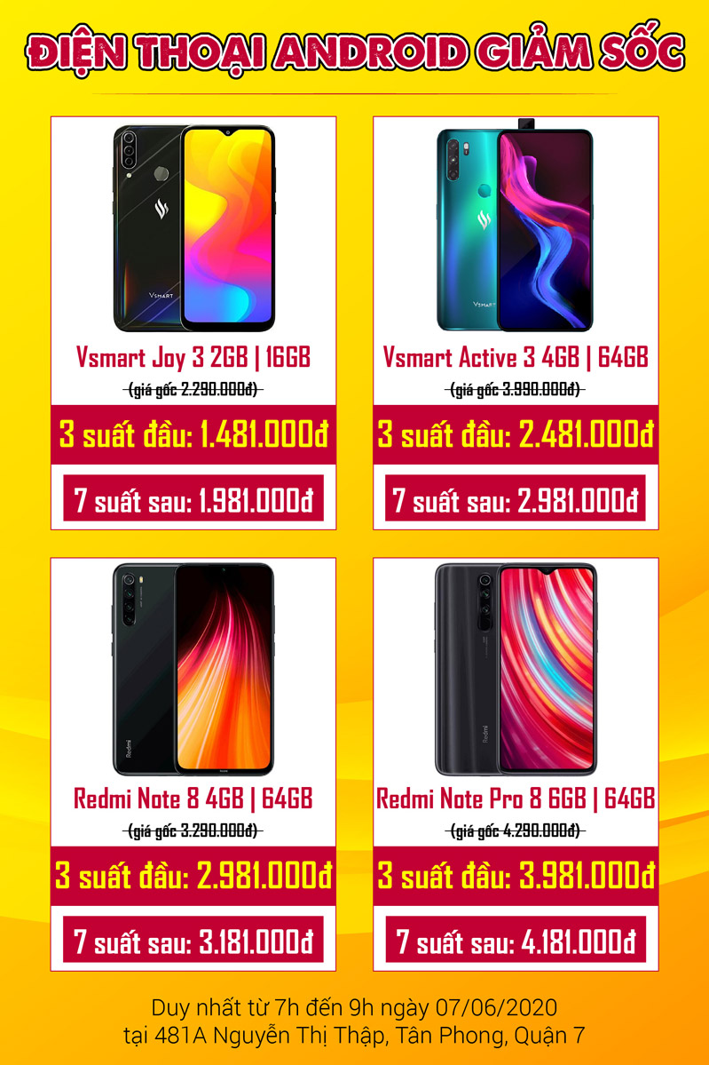 Điện thoại Android giá hời hiếm thấm