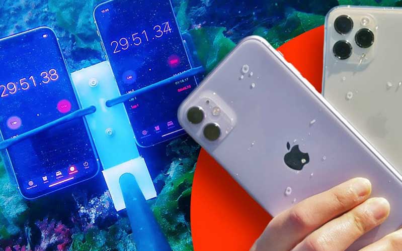 chống nước iPhone 11 thử nghiệm khả năng chống nước iPhone 11 và 11 Pro