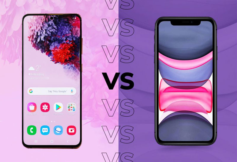 So sánh siêu phẩm s20 và iPhone 11