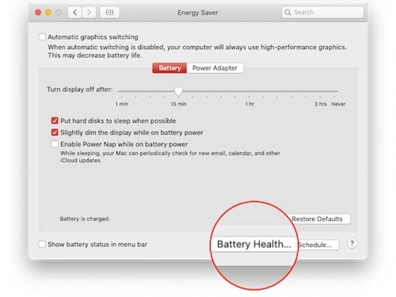 quản lý pin MacBook  để tăng tuổi thọ pin