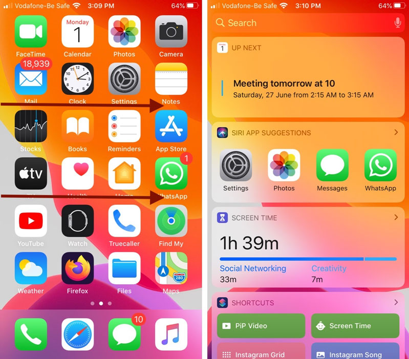 loại bỏ widget trên ipad