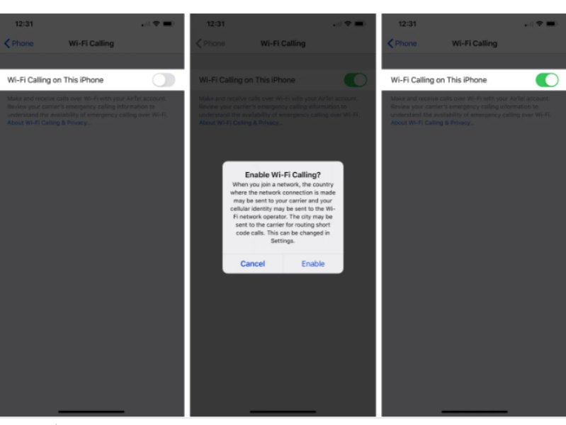 WiFi calling trên iPhone hình 3 cách bật WiFi calling trên iPhone