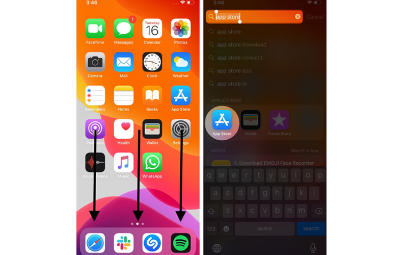 app store 2 cách tìm biểu tượng app store