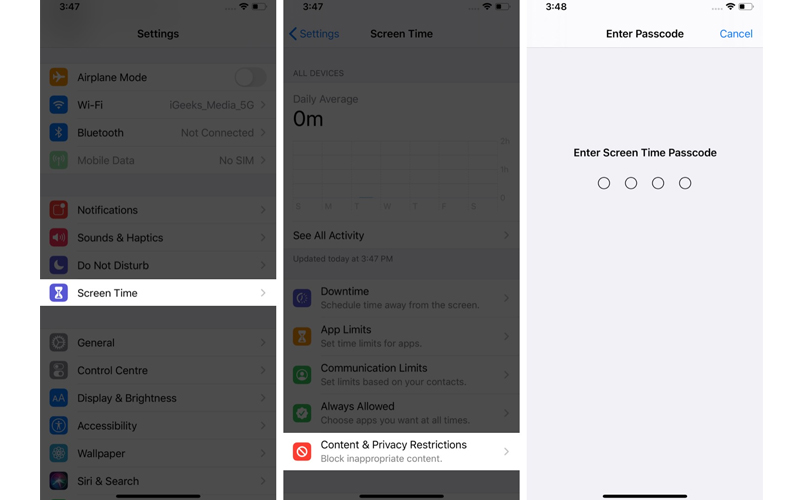 App Store 3 kiểm tra biểu tượng appstore đang ở đâu trong thiết bị