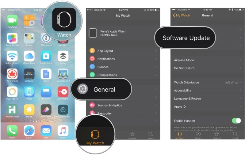 Các bước tải watchOS 7 Developer Beta 1