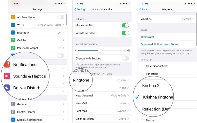 cách nhạc chuông iPhone cach 2