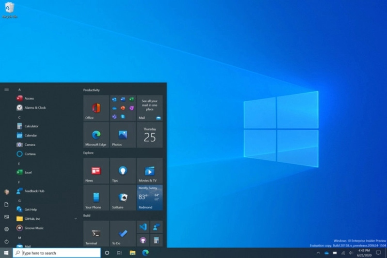 Windows 10 Insider Preview Build 20161 được phát hành
