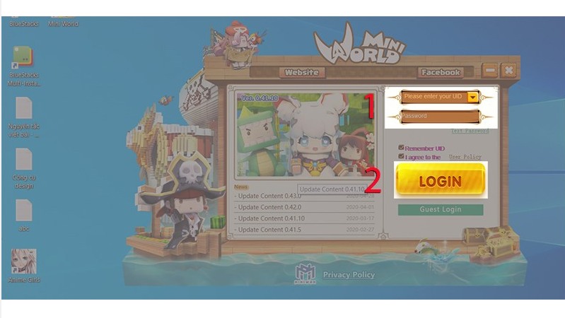 cách tải mini world trên máy tính bước 4