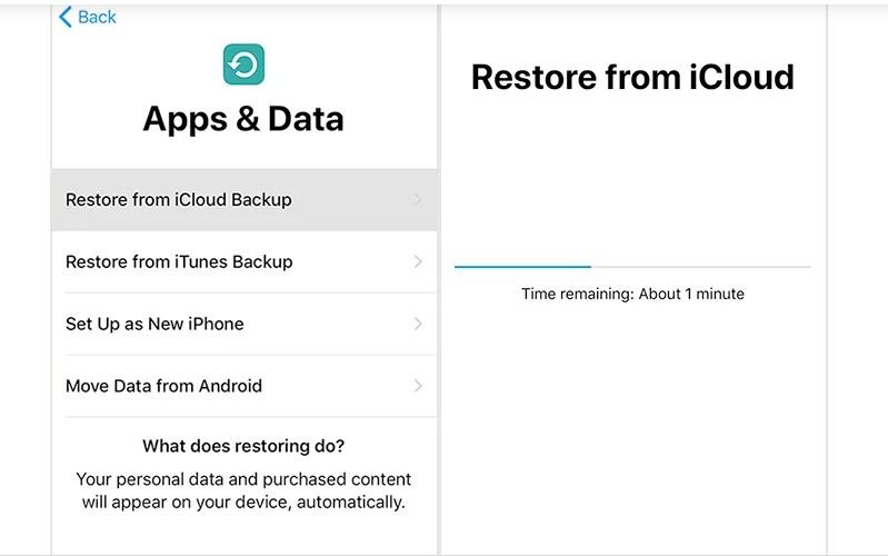 Lỗi khôi phục iCloud trên iPhone và iPad h9 Lỗi khôi phục iCloud trên iPhone và iPad