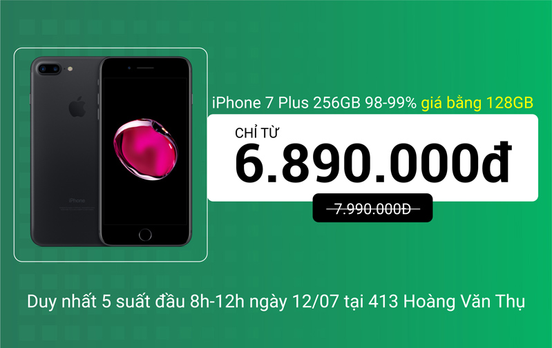 7 Plus 256gb giá bằng iPhone 128GB