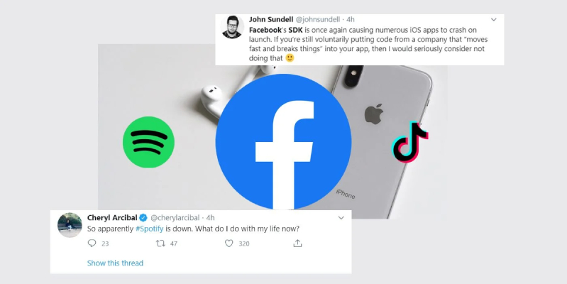 Nguyên nhân của tình trạng trên là Facebook iOS SDK