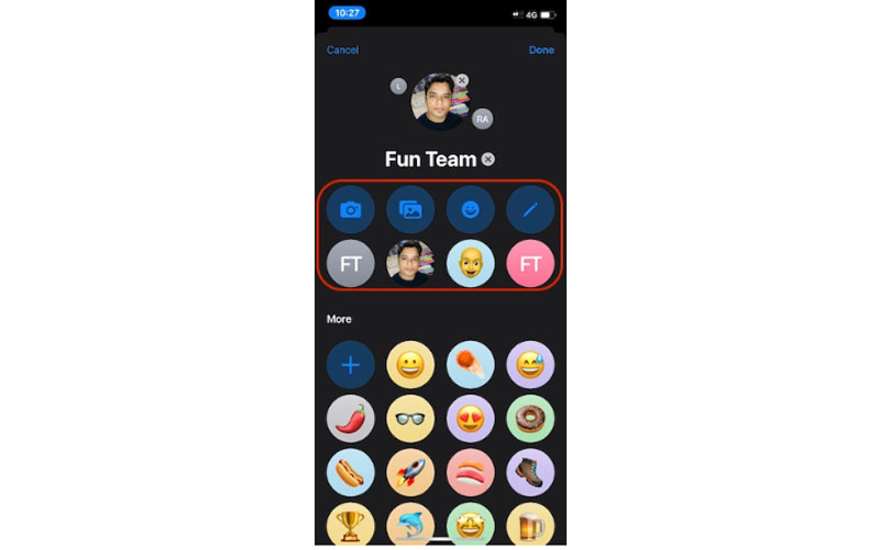 Chọn Memoji