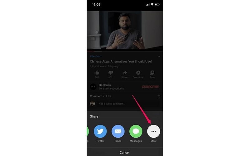 cách tải clip từ youtube trên điện thoại