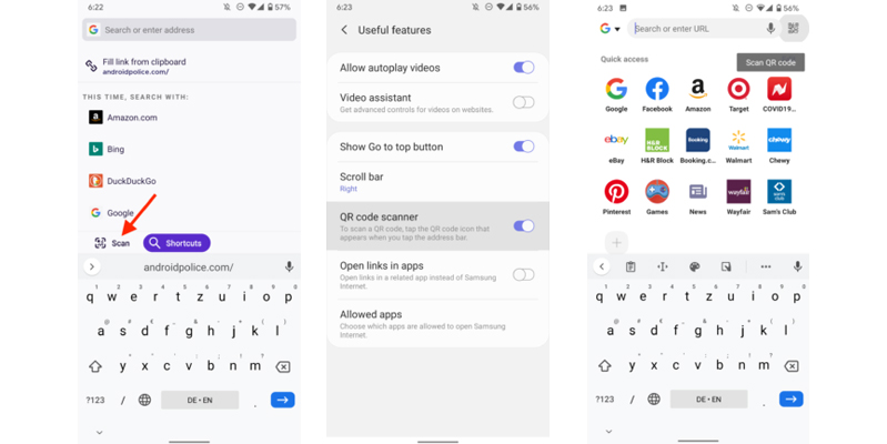 quét mã qr android 4 sử dụng trình duyệt để scan mã qr