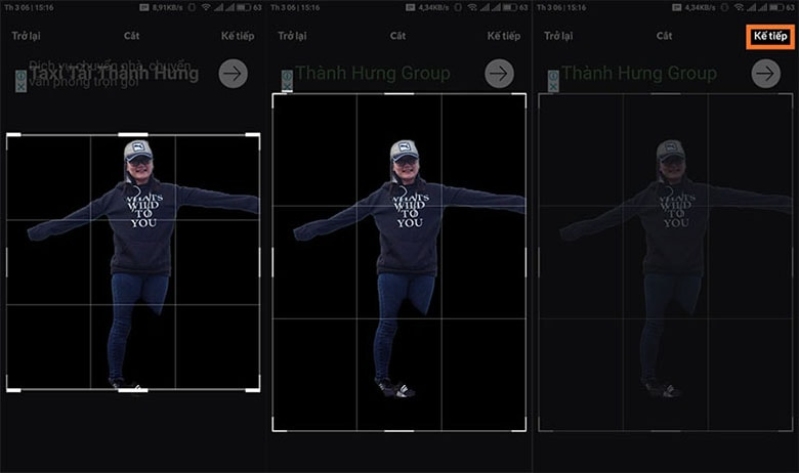 Các bước thực hiện trên app chỉnh phông nền Light X