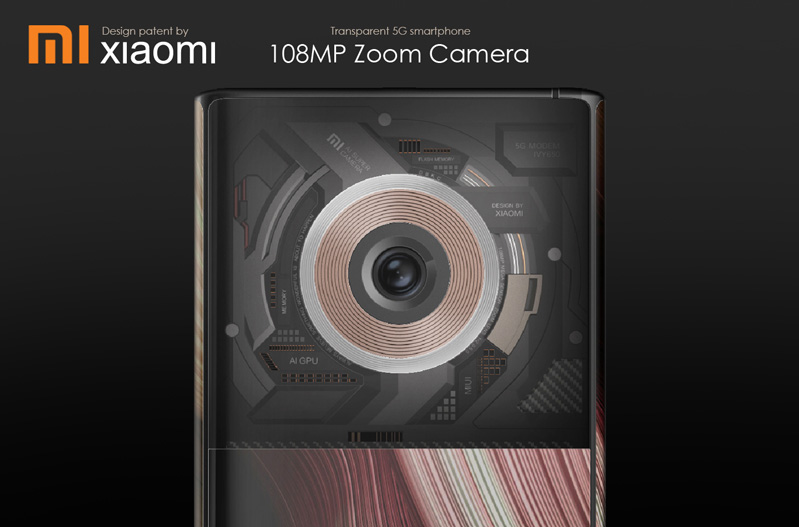 chi tiết về camera điện thoại trong suốt