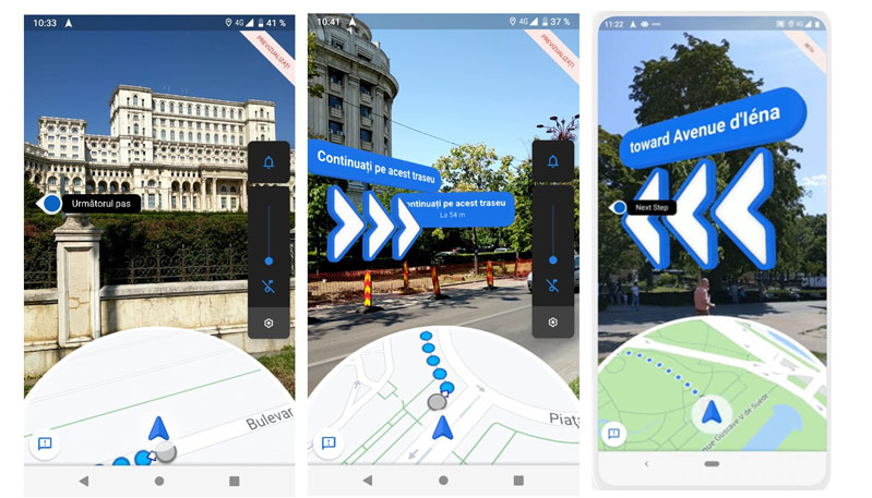 dùng Live View trong maps
