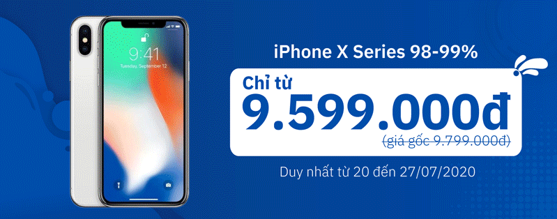 Toàn bộ sản phẩm thuộc dòng iPhone X Series giảm thêm 200.000đ