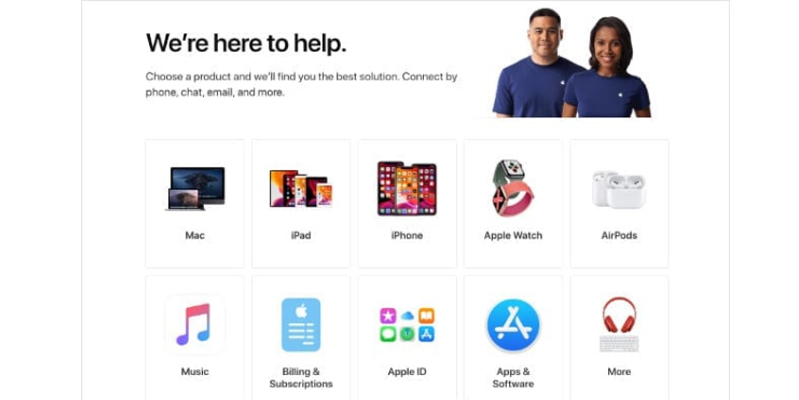 Khi nào nên liên hệ với apple để nhận hỗ trợ