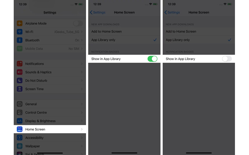 Cách hiển thị và ẩn huy hiệu thông báo trong App Library