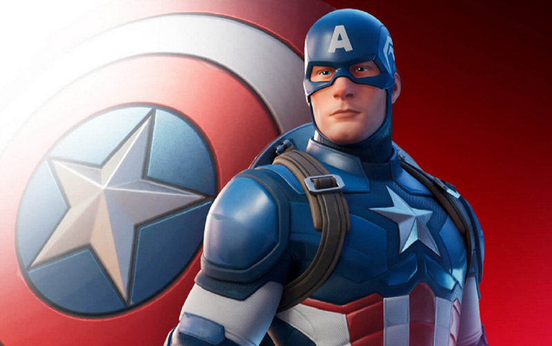 skin Captain America nhân vật mới của fortniteskin Captain America