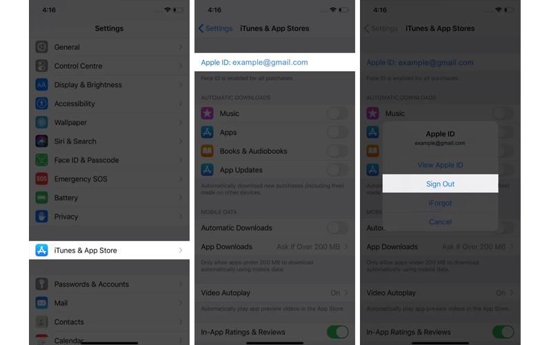 không thể kết nối với appstore