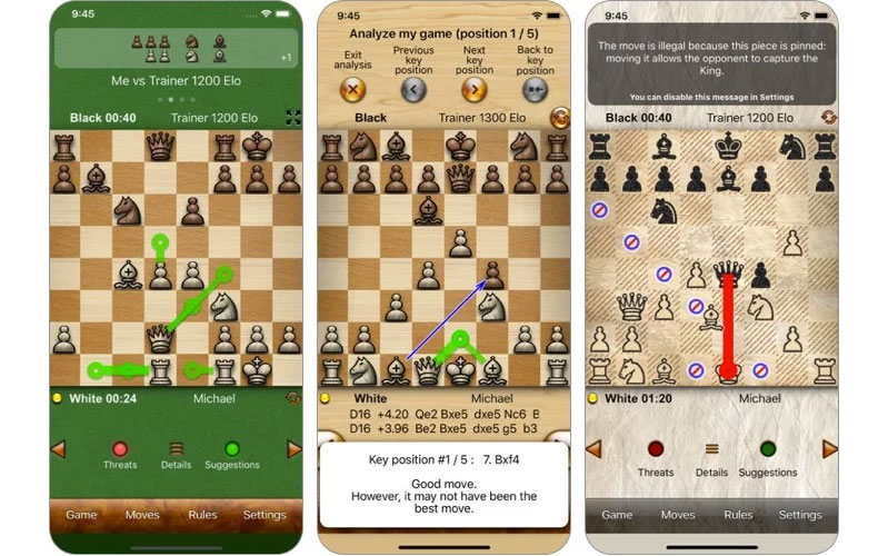 Chơi cờ vua trên điện thoại bằng Chess Tiger