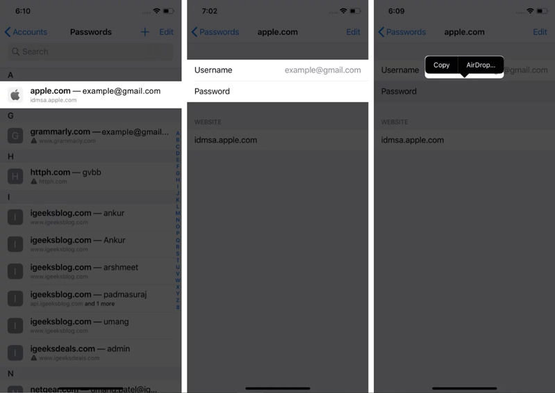 Cách lấy lại tài khoản lẫn mật khẩu trên iPhone và iPad