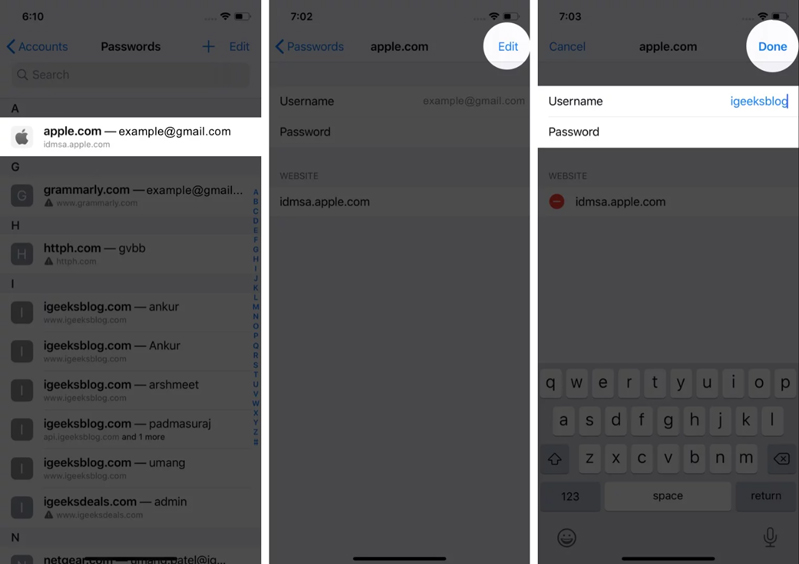 Hướng dẫn cách chỉnh sửa những mật khẩu đã lưu trên iPhone lẫn iPad