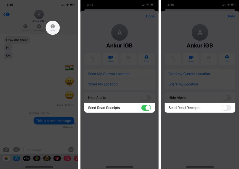 Các bước thực hiện tắc chức năng đã đọc trên iPhone