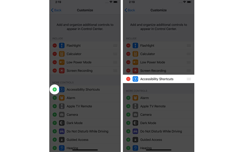 tạo phím tắt cho iphone