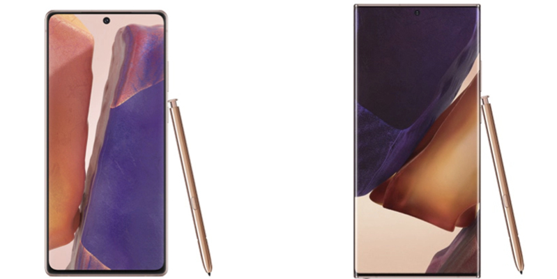 so sánh màn hình điện thoại galaxy note series