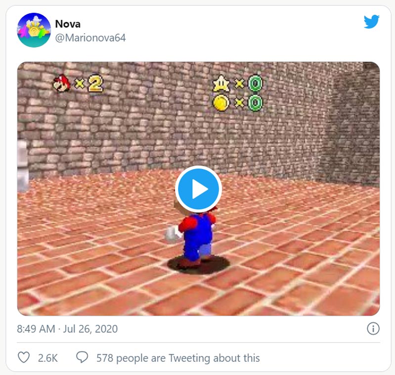 Nintendo có thể đã thử nghiệm khả năng của Mario. Nintendo có thể đã thử nghiệm khả năng của Mario.