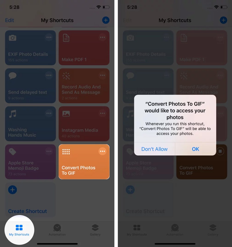 cách tạo gif trên điện thoại iPhone