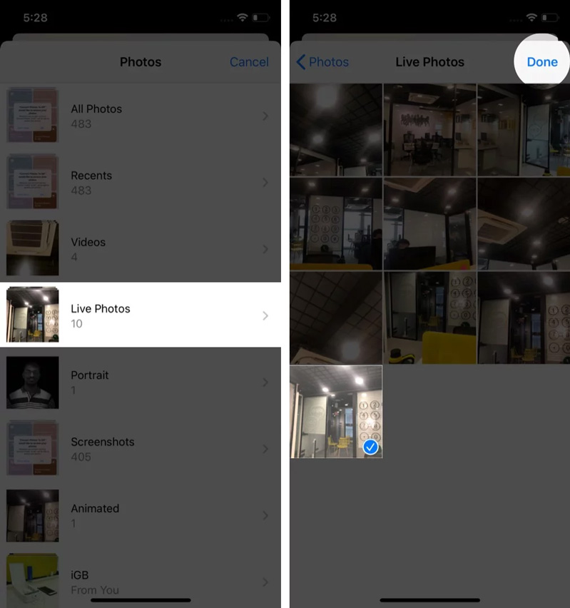 cách tạo gif trên iPhone 