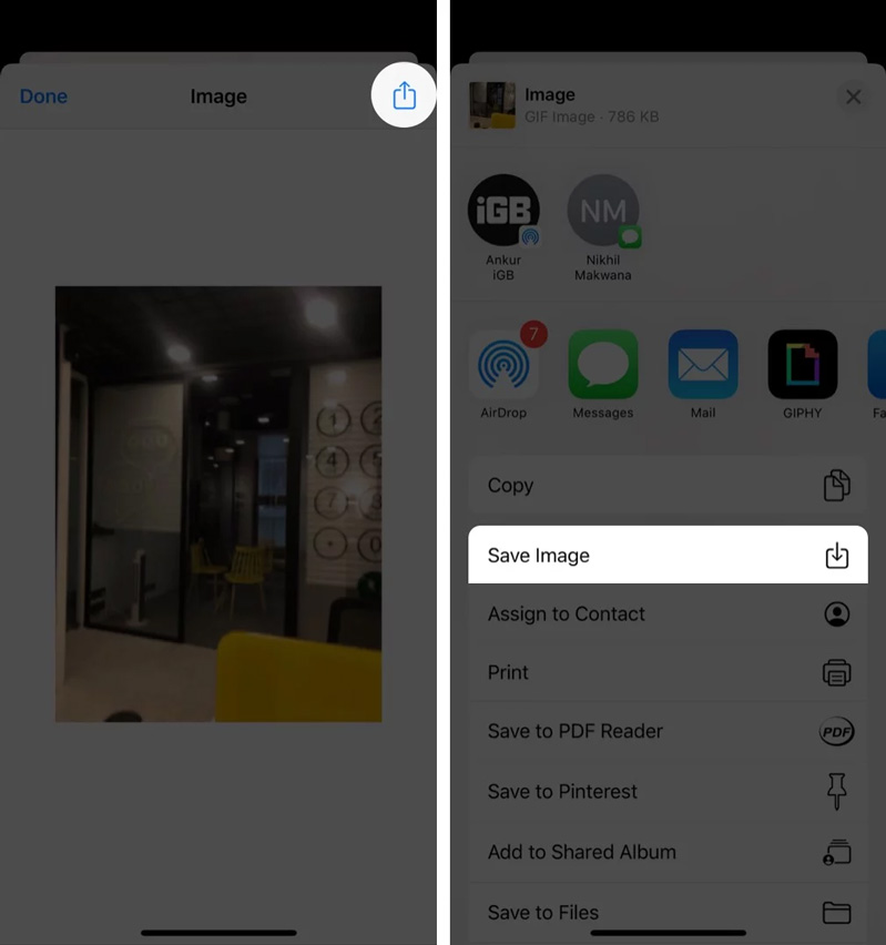 lưu ảnh động trên iPhone