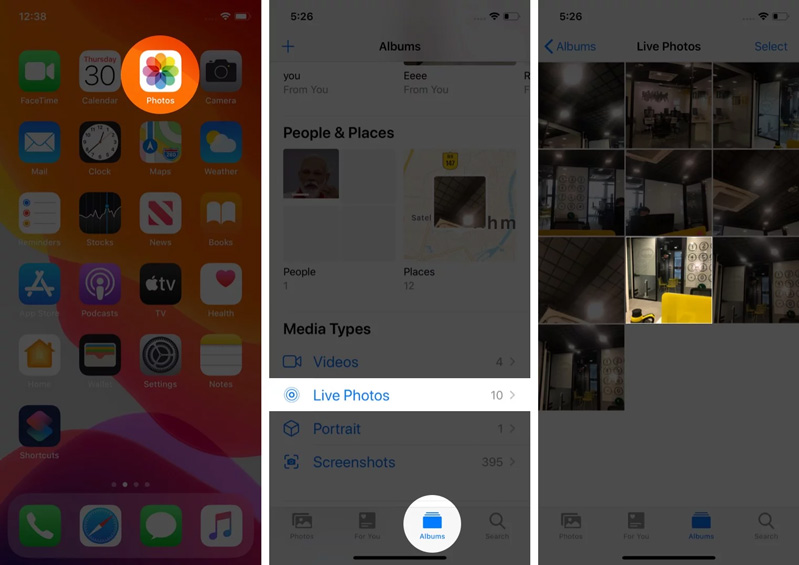 biến ảnh động thành ảnh GIF bằng ứng dụng Ảnh