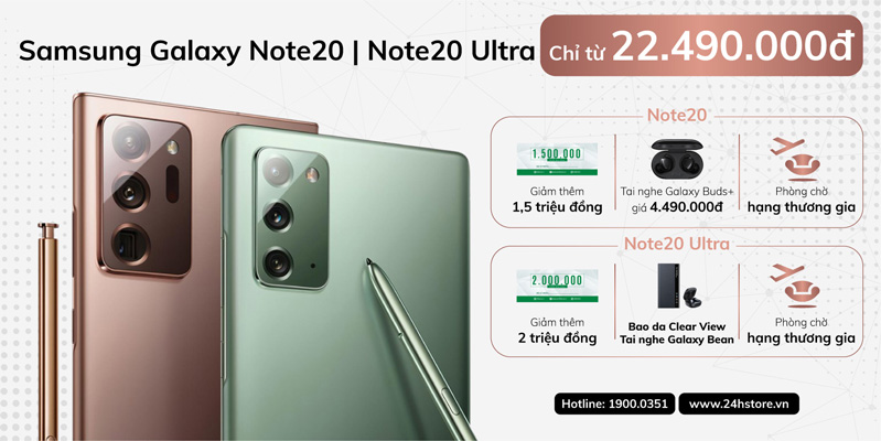 Chương trình đặt gạch Samsung Galaxy Note 20