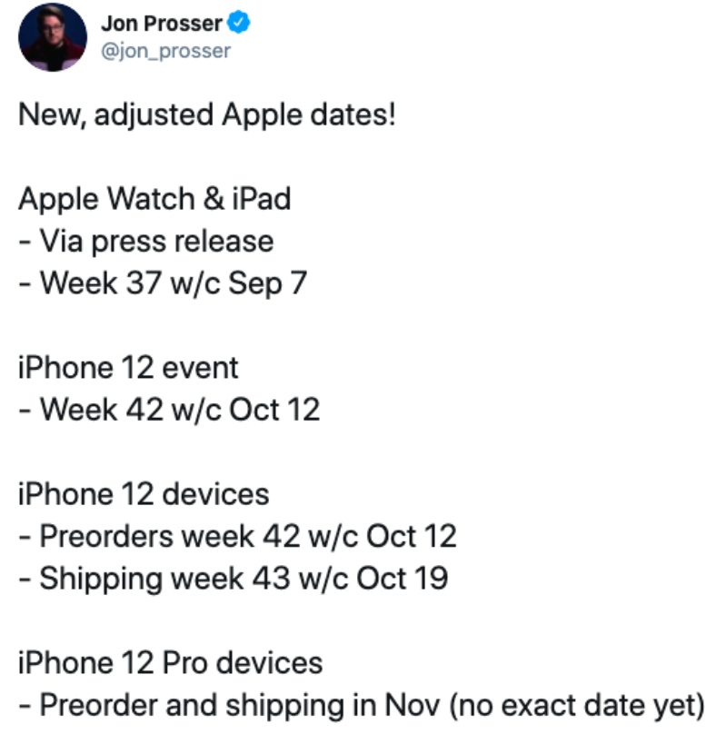 leaker tiết lộ iphone 12 sẽ ra mắt vào ngày 12 tháng 10