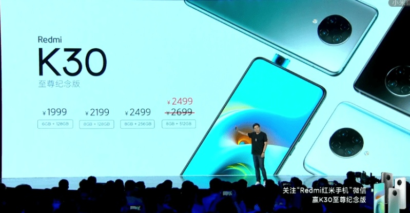 mức giá các phiên bản k30 ultra