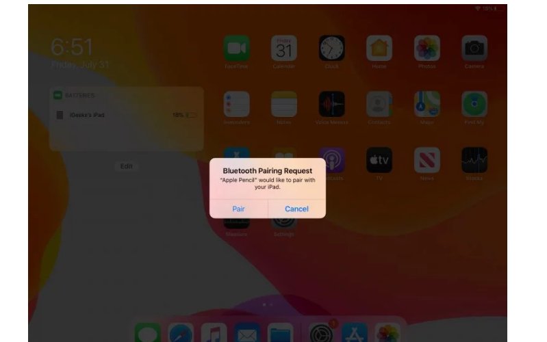 Bước 4 Ghép nối lại Apple Pencil