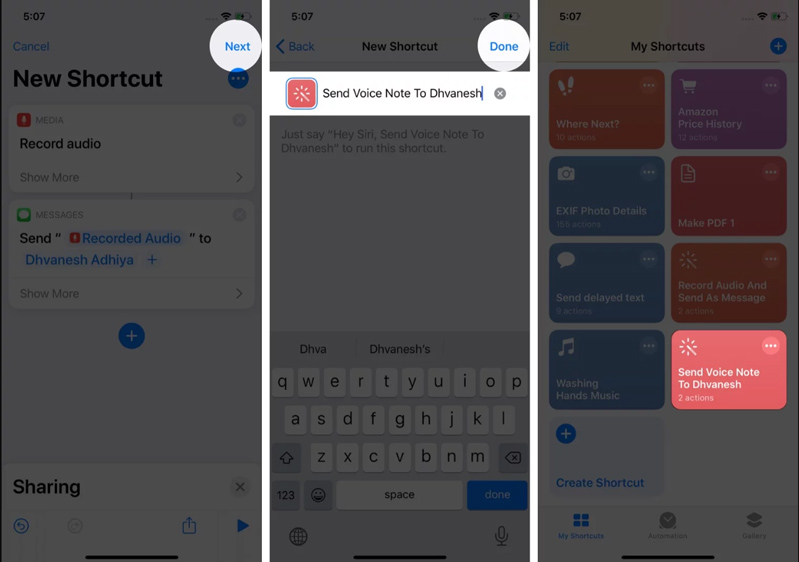 Cách tạo lối tắt mới trên iPhone