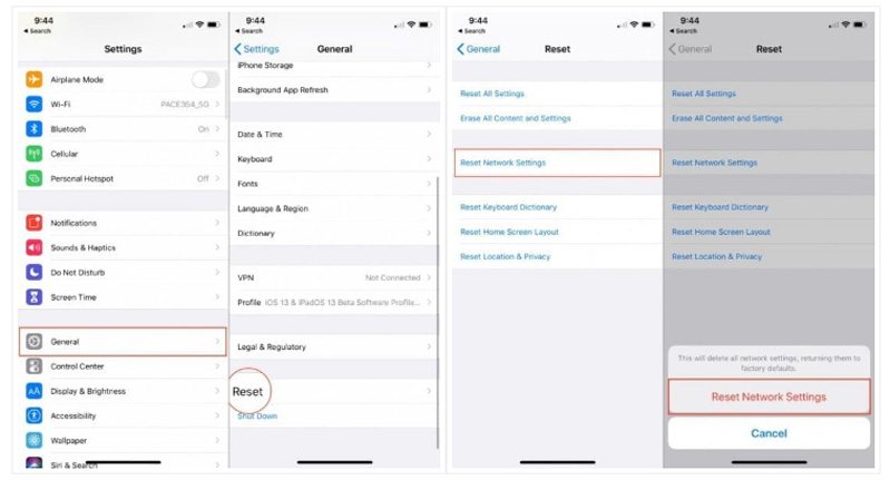 Đặt lại cài đặt mạng iPhone của bạn