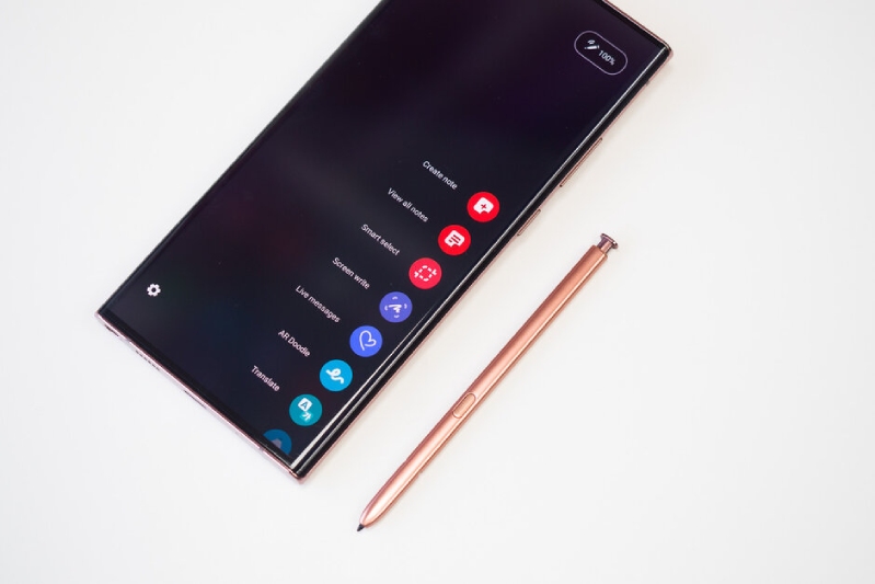chụp màn hình bằng s pen trên galaxy note 20