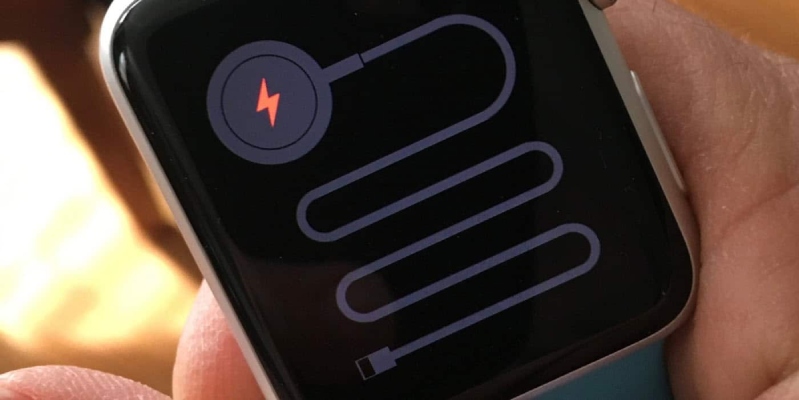 pin apple watch bị kẹt và luôn hiển thị ở 100% 