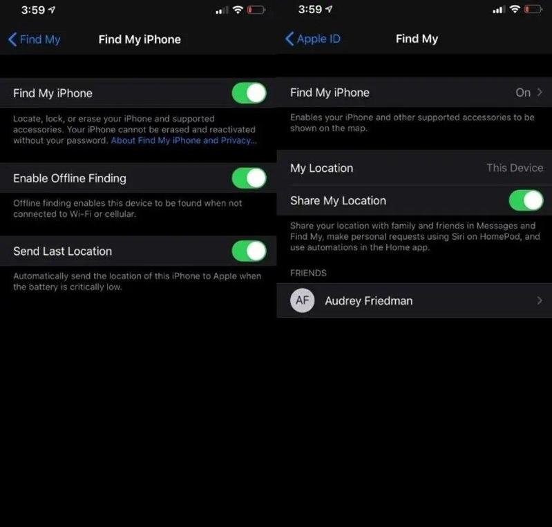 tìm điện thoại bị mất trên iphone