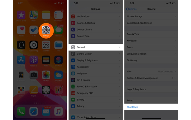 khởi động iphone khi bị lỗi nút nguồn